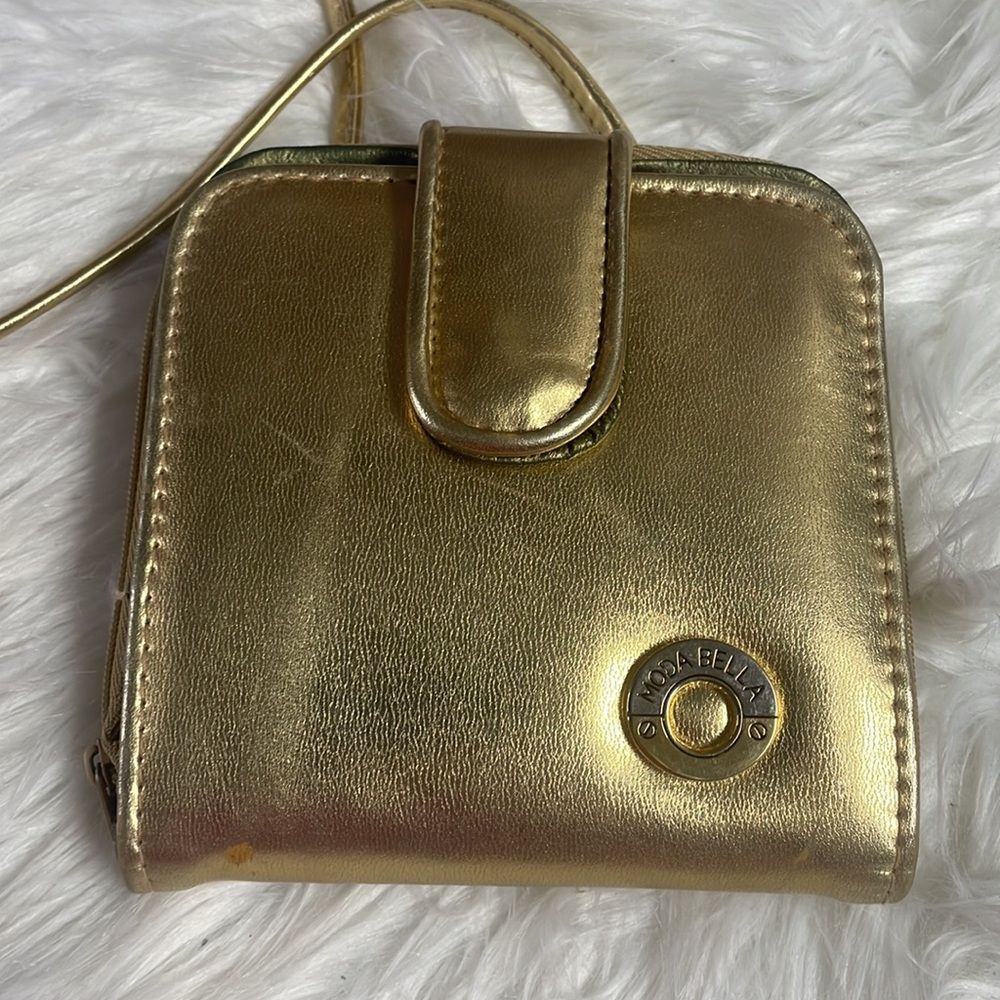 Moda Bella Gold Color Crossbody Purse , Vintage